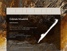 Tablet Screenshot of gabriele-musebrink.de
